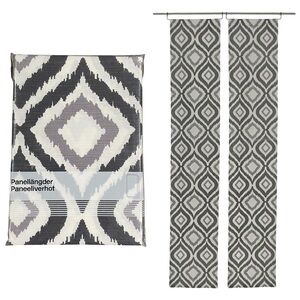 HEMTEX Decorative Narrow Panel Curtain Set 1.5’ x 7.9’
